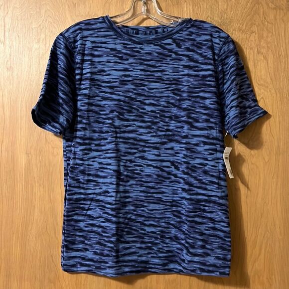 NWT Zella Blue Marlin Striped Camo T-Shirt Boys 14-16 - Picture 2 of 4